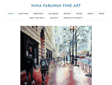 Tablet Screenshot of ninafabunmi.com
